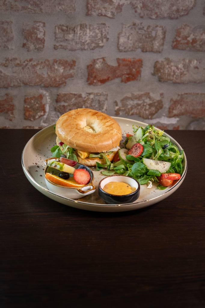 Gefüllte Bagels
